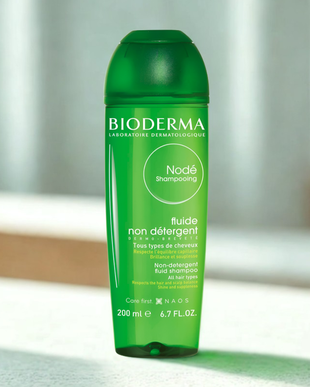 a bottle of Bioderma Node Shampoo