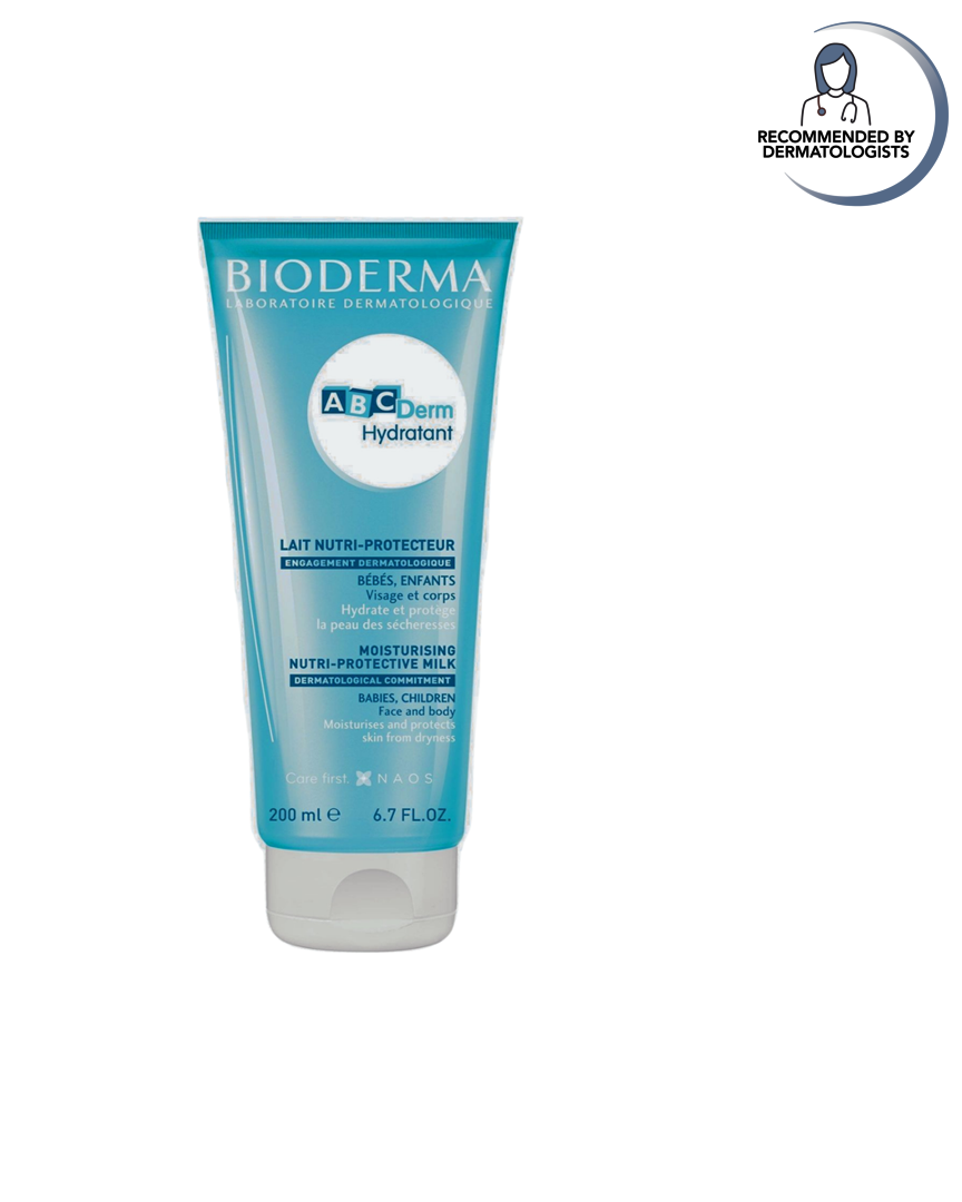 Bioderma ABCDerm Hydratant tube on a white background