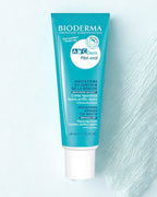Bioderma ABCDerm Peri-oral cream tube on a light blue background