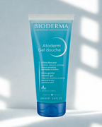 Bioderma Atoderm shower gel tube on a light background
