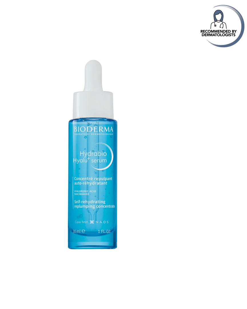 Bioderma Hydrabio serum bottle on a white background
