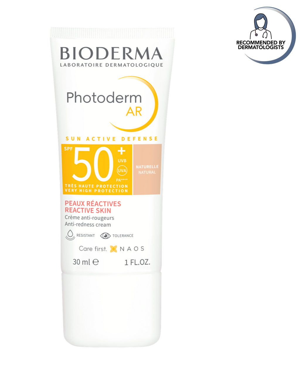 Bioderma Photoderm AR sunscreen cream bottle on a white background