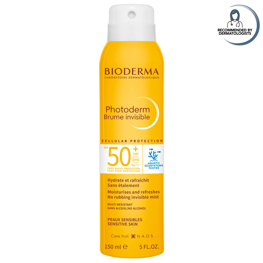 Bioderma Photoderm Brune Invisible spray bottle on a white background