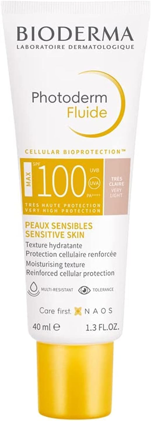 Bioderma Photoderm Fluide sunscreen tube on a white background