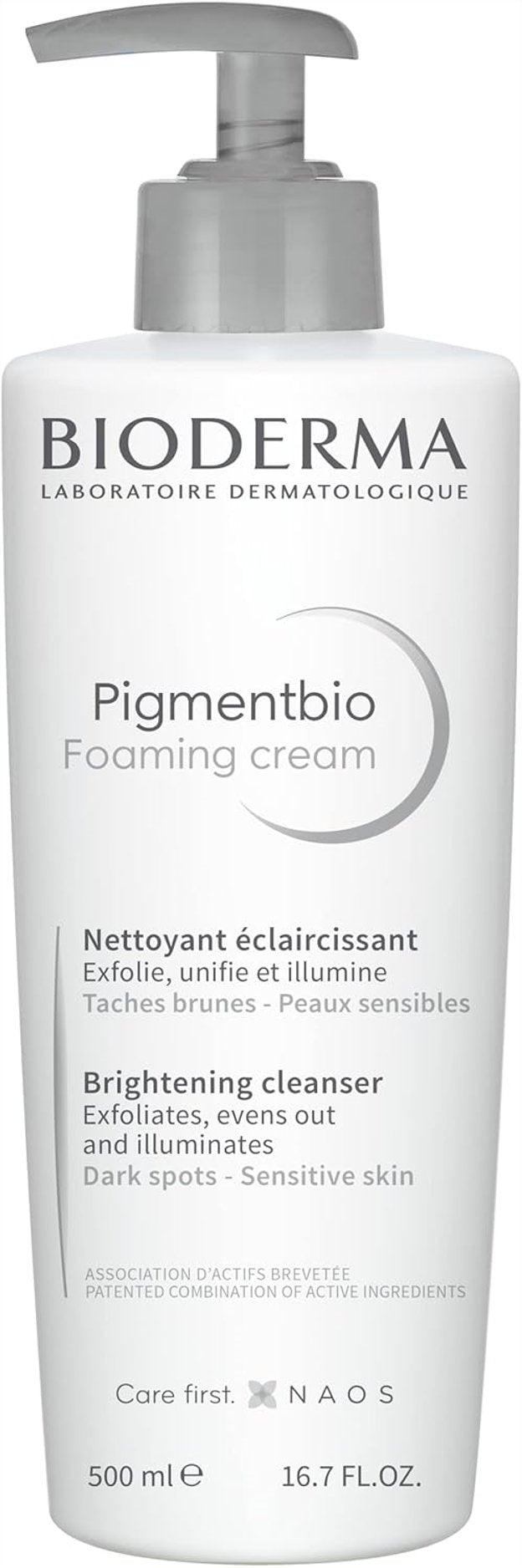 Bioderma Pigmentbio Foaming Cream bottle on a white background