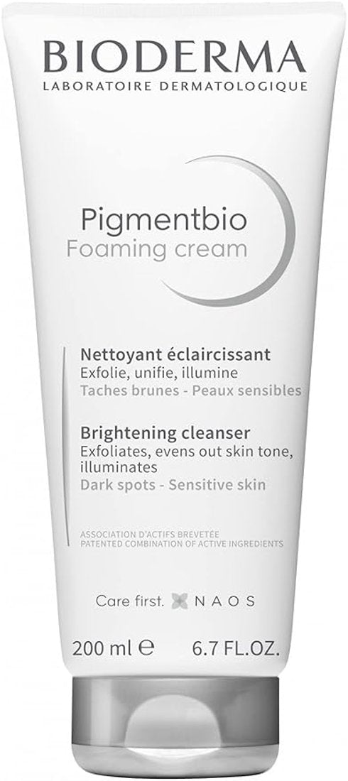 Bioderma Pigmentbio Foaming Cream tube on a white background