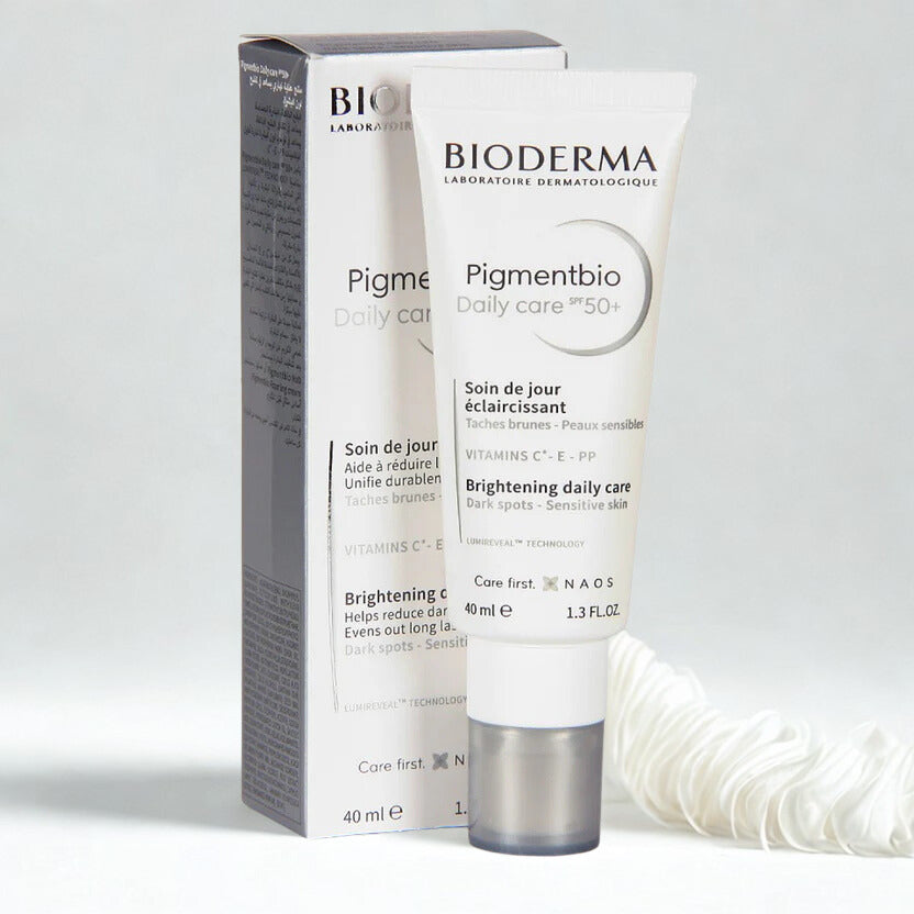Bioderma Pigmentbio skincare product and packaging on a white background