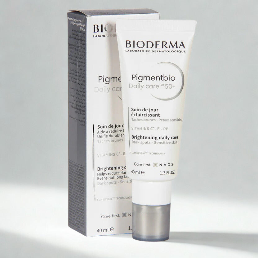 Bioderma Pigmentbio skincare product with packaging on a white background