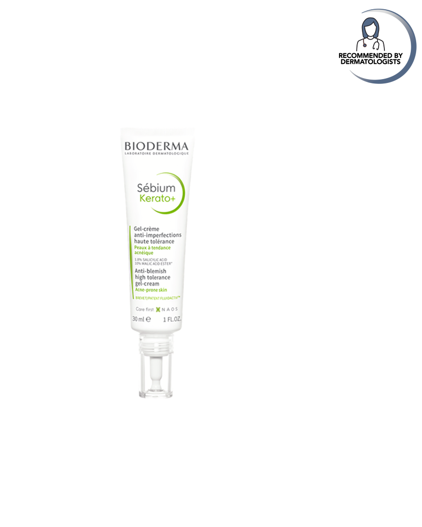 Bioderma Sébium Kerato+ skincare product on a white background