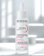 Bioderma Sensibio Defensive Serum bottle on a light gray background