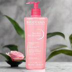 Bioderma Sensibio cleansing foaming gel bottle on a white background