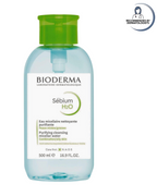 Bioderma bottle of Sebium H2O on a white background