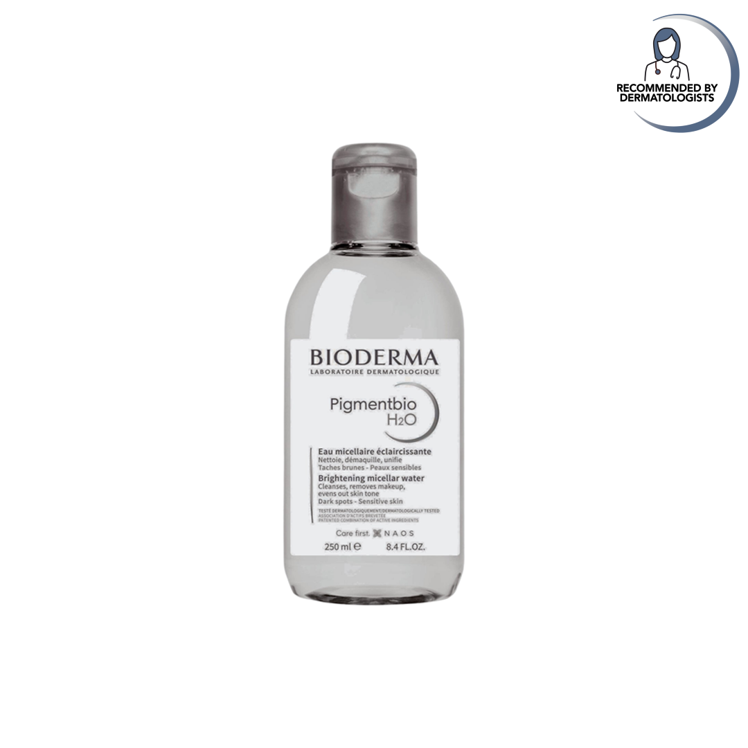 Bioderma bottle on a white background