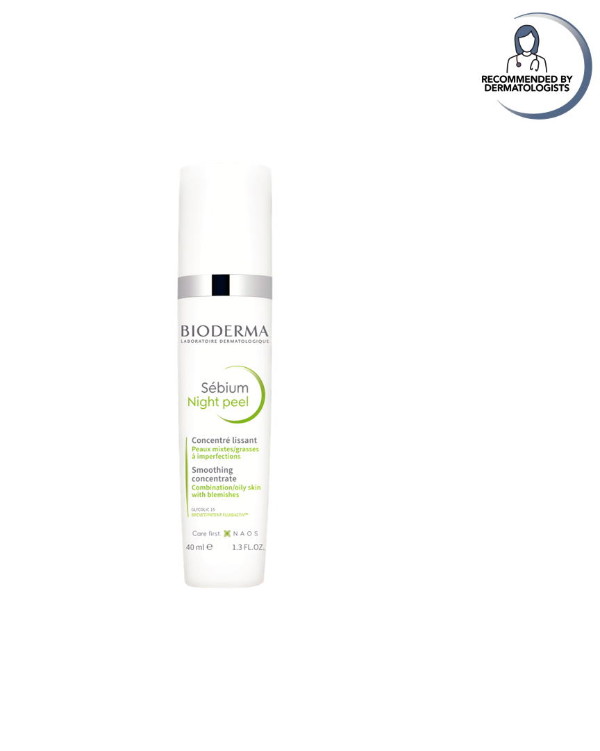 Bioderma skincare bottle on a white background