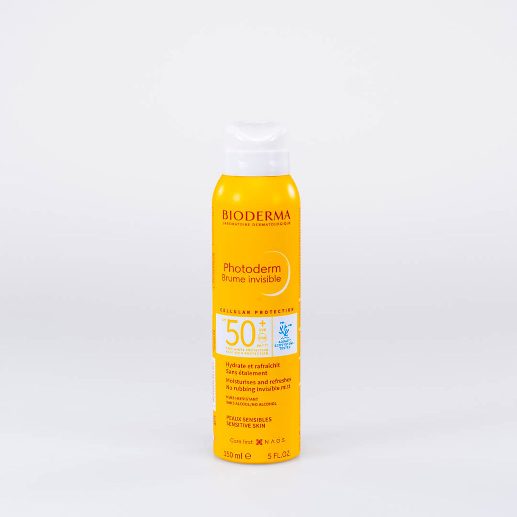 Bioderma sunscreen bottle on a white background
