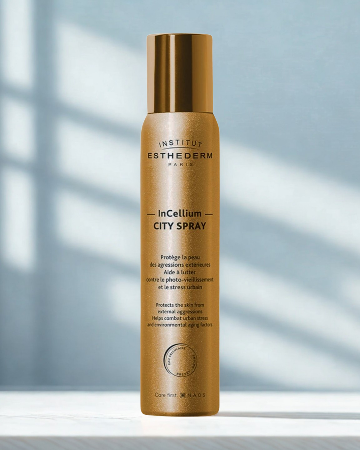 Institut Esthederm InCellium City Spray bottle on a light background