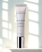 Institut Esthederm Lift & Repair eye cream tube on a white background