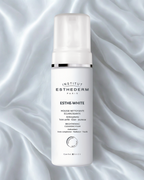 Institut Esthederm skincare product on a silver textured background